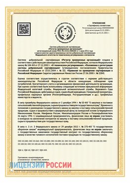 Приложение к сертификату для ИП Лабытнанги Сертификат СТО 03.080.02033720.1-2020